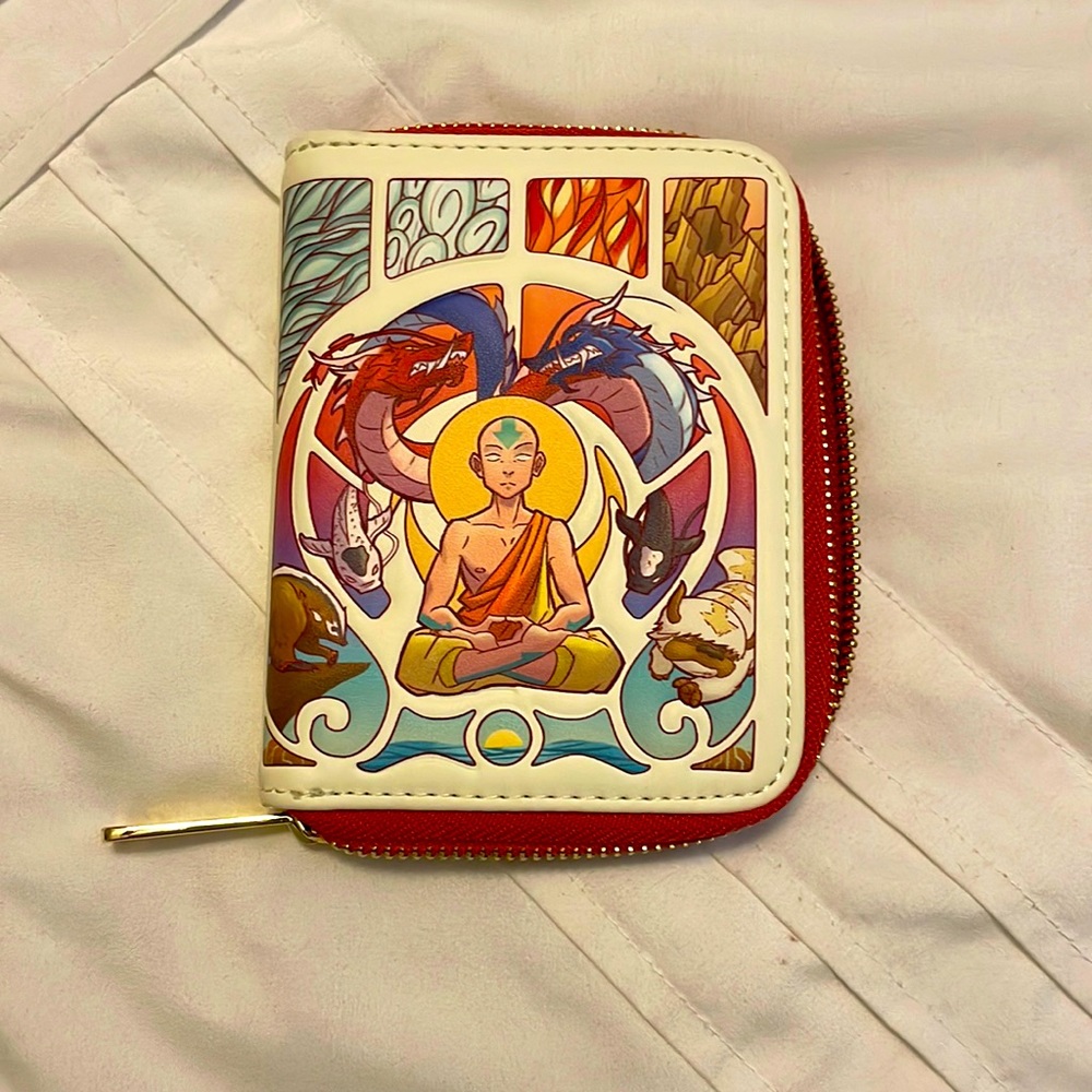 Small Loungefly zip-up wallet.